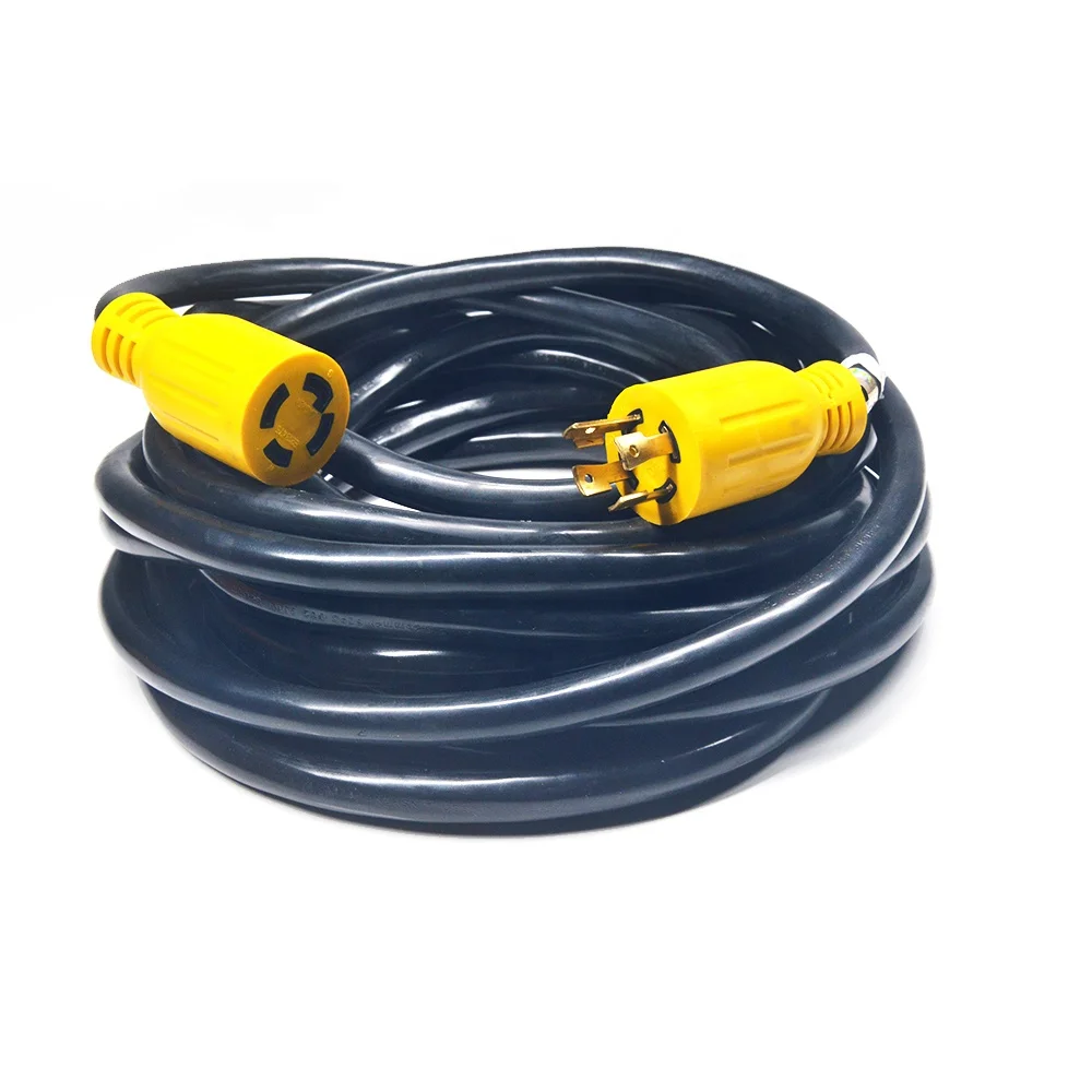 10/4 30 amp heavy duty generator extension cord with l14-30p 10 gauge SJTW 40ft