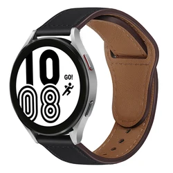 20mm 22mm PU Leather Band Strap For Samsung Galaxy Watch 3 4 44mm 46mm Active 2 40mm  Gear S3 Bracelet Huawei Watch GT Belt Band