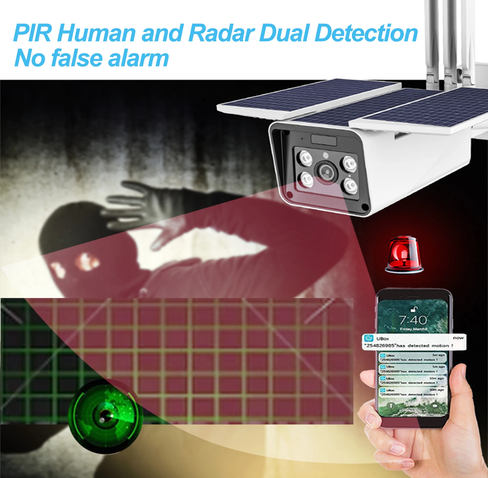 Buy Bullet Solar Security Cameras Wifi Ip Cameras Outdoor Solar Battery Backup Camera