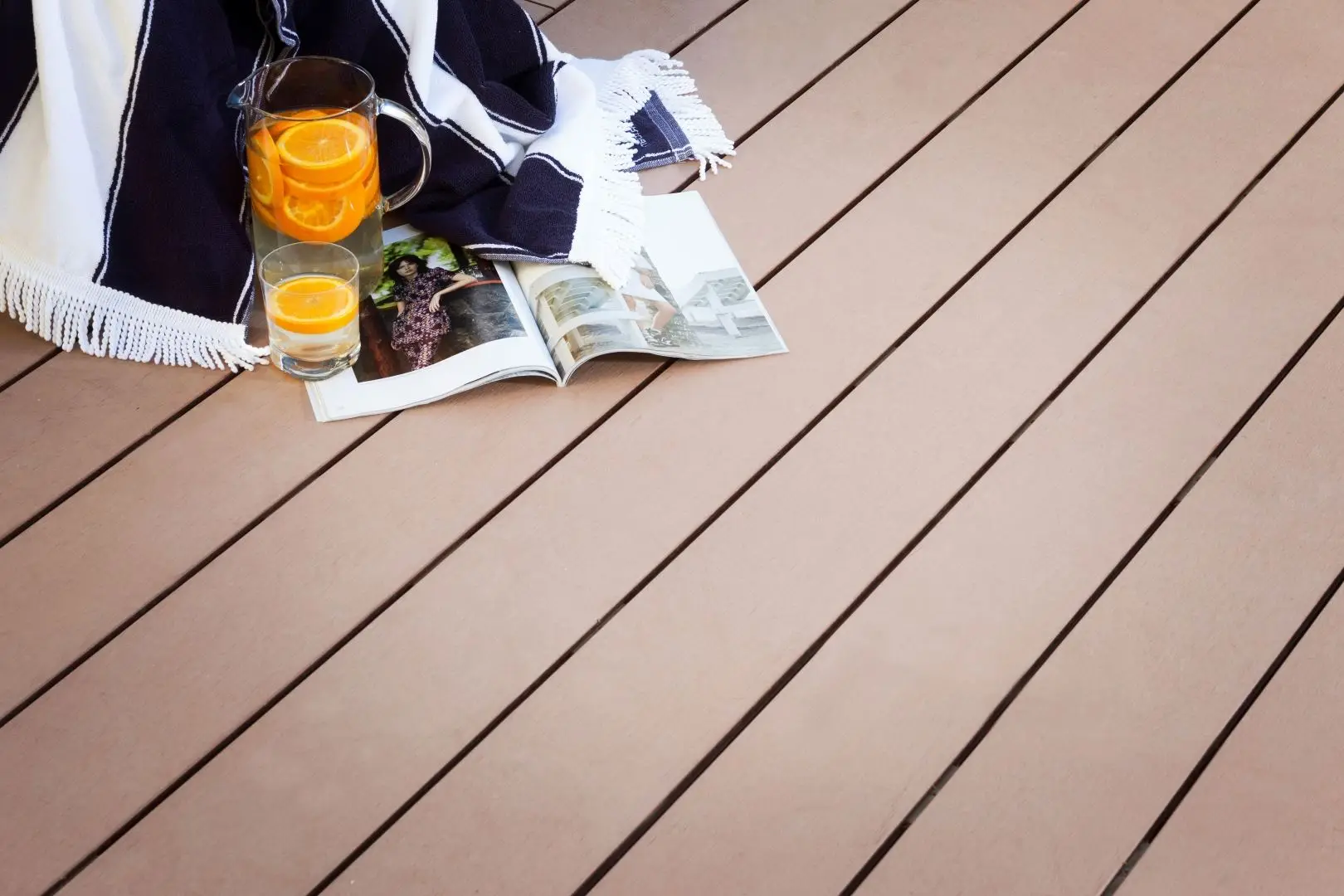 3d embossing co-extruded wpc decking outdoor wood plastic floor