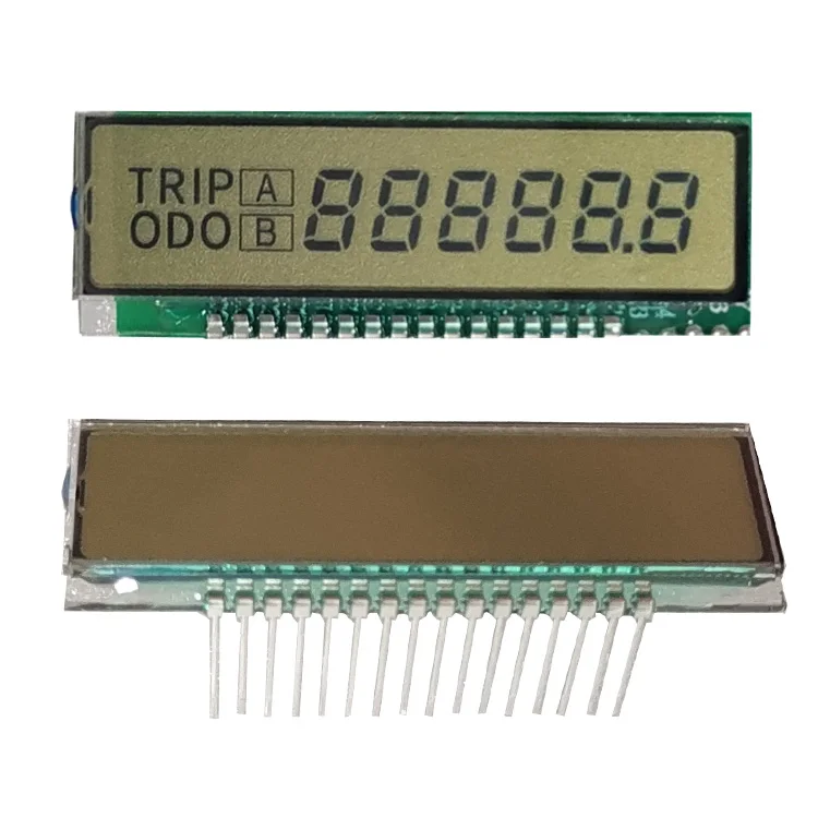 Manufacturer Custom mono 7 Segment E Bike Scooter Electric 500cc Motorcycle 150 Fz Speed Meter Speedometer Lcd