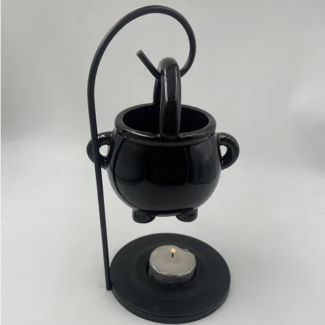 Wholesale Iron Shelf Classic Ceramic Essential Oil Burner Candle Aromatherapy Furnace Incense Burner For Sale