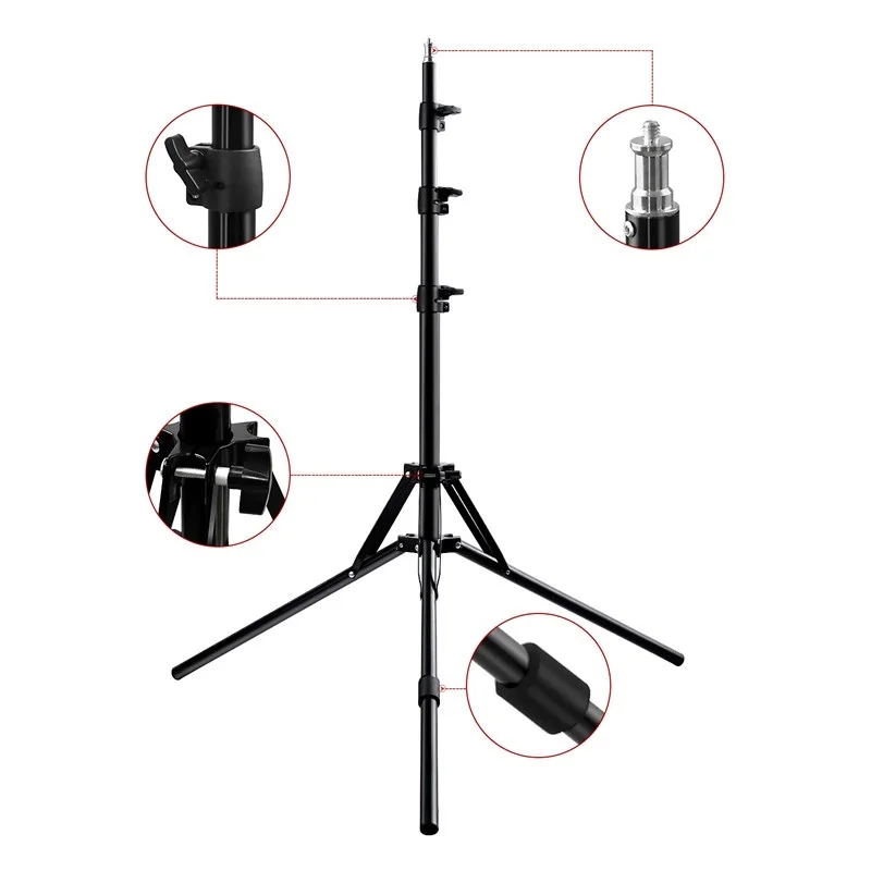 FOSOTO FT-200 adjustable mobile portable tripod stand for camera phone dslr