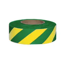 Factory Direct Sales PVC Safety tape non-adhesive Striped Flagging Tape