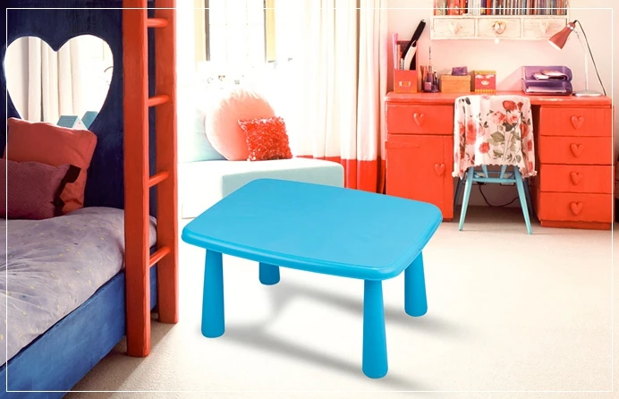 Wholesale New Design Reading Play Table Kids Furniture Plastic Table Modern Study Table for Kids
