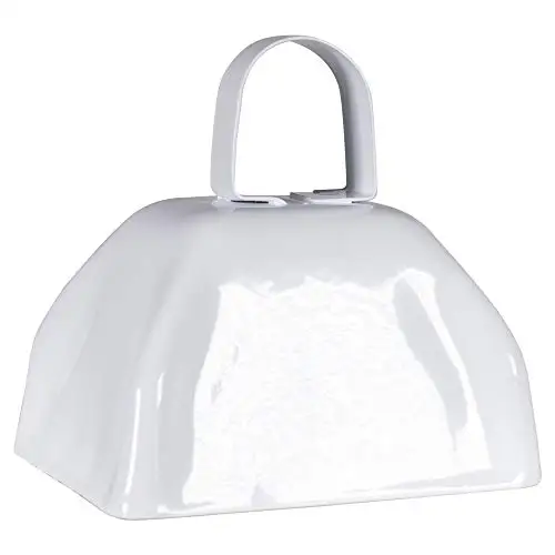 Hot selling customized 3 inch metal decoration iron cow bells for sporting events