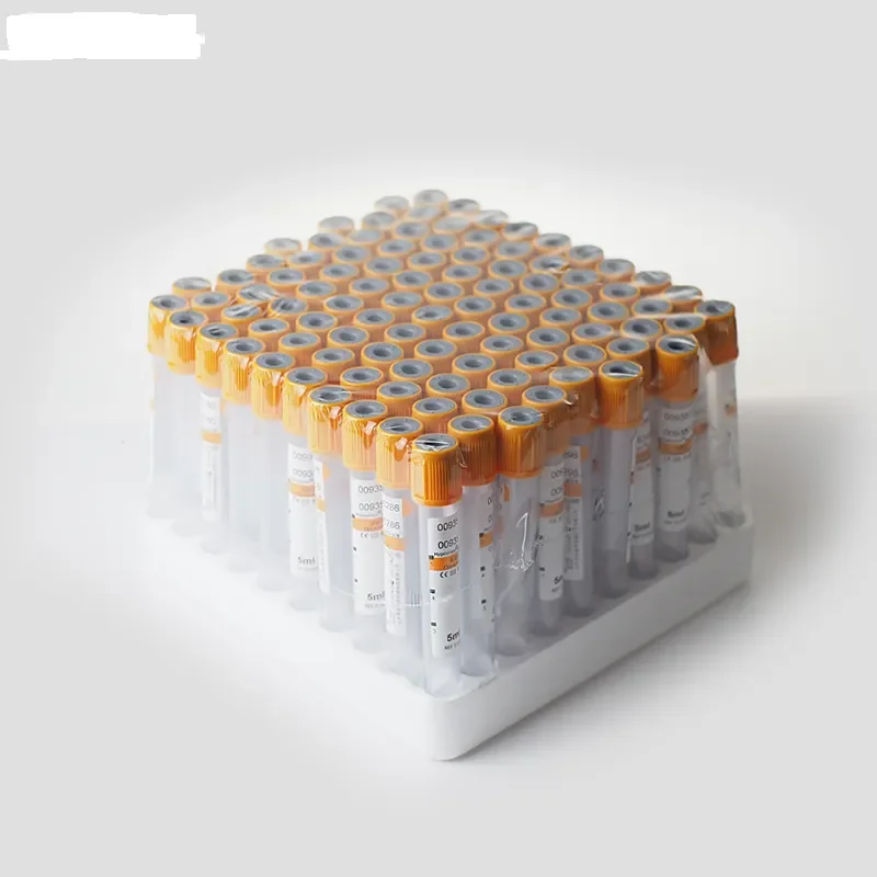 Medical consumable disposable Plain Tube With Clot Activator Vacuum Tube For Blood Collection OEM Separation Gel Tube