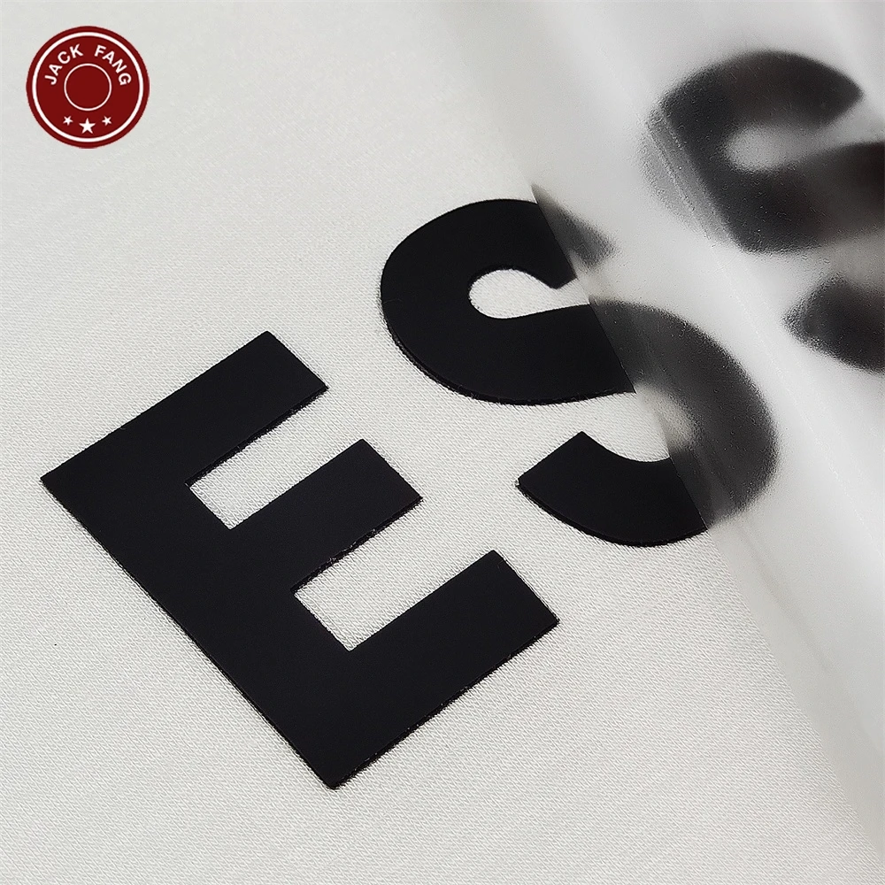 Custom 3D Stereoscopic Silicone Printing Thermal Transfer Label Using Clothing Rubber Transfer Printing Label For Heat Transfer