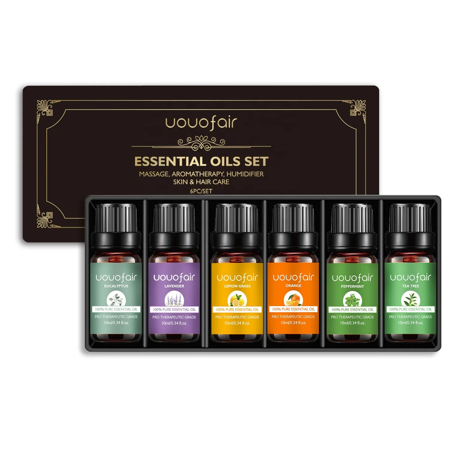 Free Sample Lavender Peppermint Tea Tree Rose Diffuser Essential Oil Sets 10ml Natural Organic Essential Oil for Skin Care