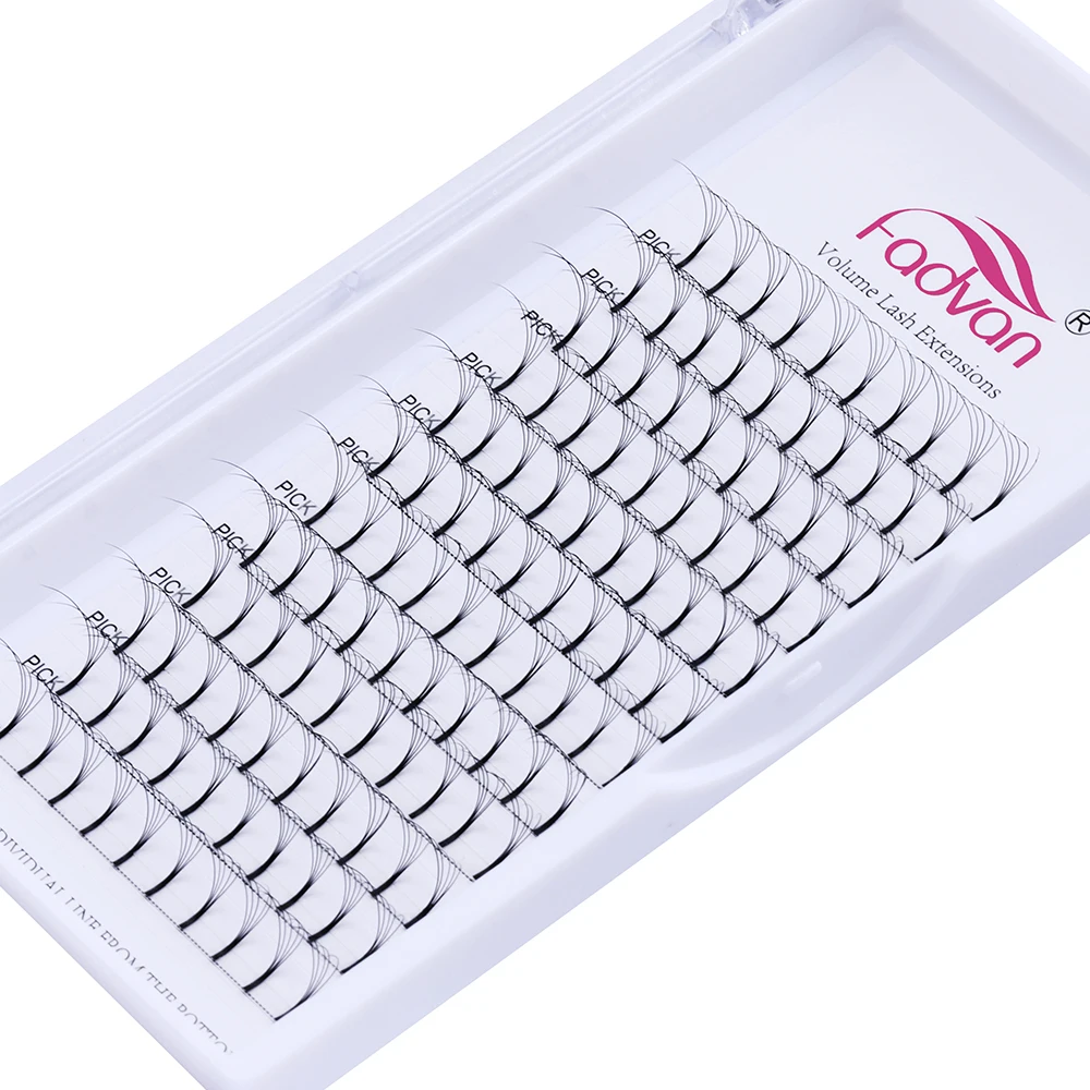 Create Your Own Brand Premade Volume Lashes 3D 4D 5D 10d Fans Mix Length Premade Loose Fans Handmade Lash Extension Trays