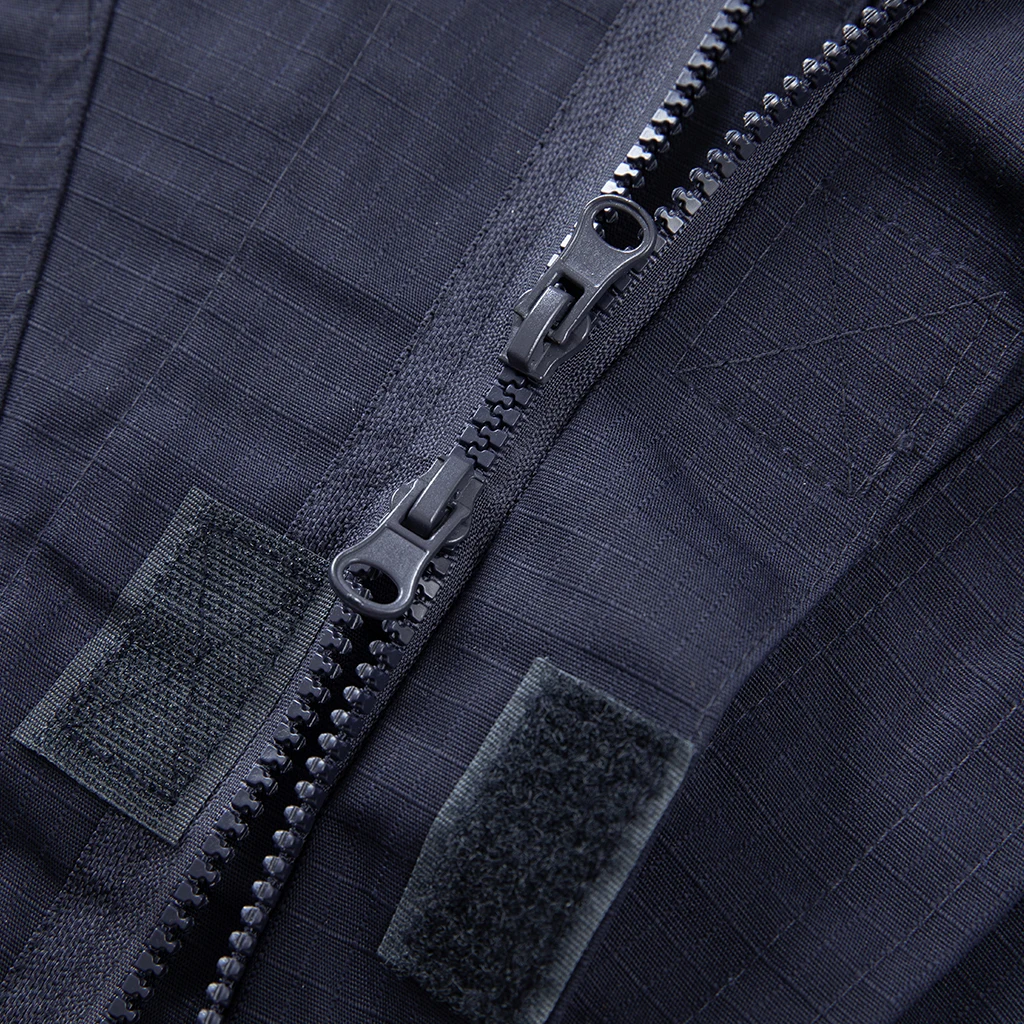 Navy Blue ACU Tactical Combat Training Uniform Set Jacket and Pants 230g/m² TC 65/35 Ripstop Fabric for Outdoor Use