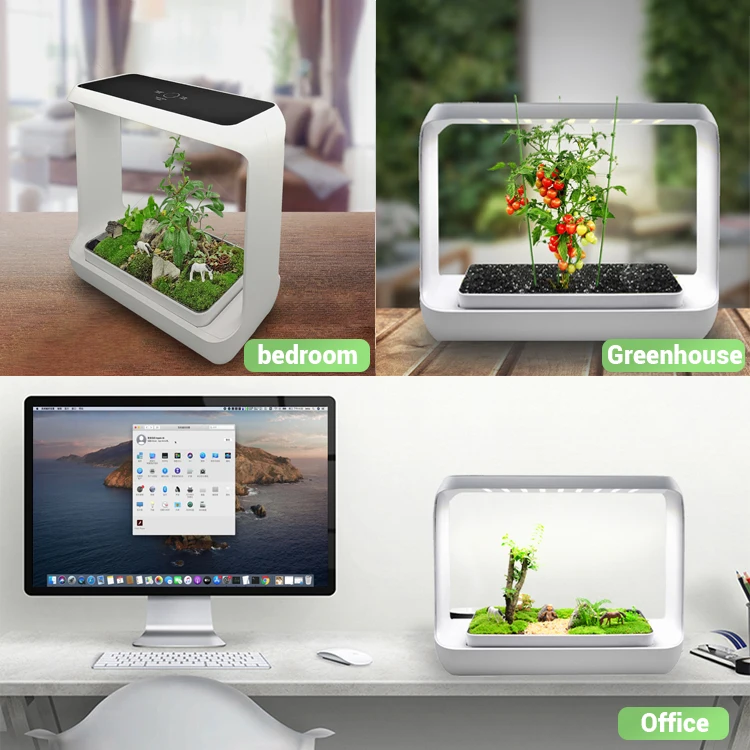 Home Desk Garden Hydroponic Growing Systems Portable Smart Garden Indoor Minimalist ABS Smart Kitchen Smart Products for Kitchen