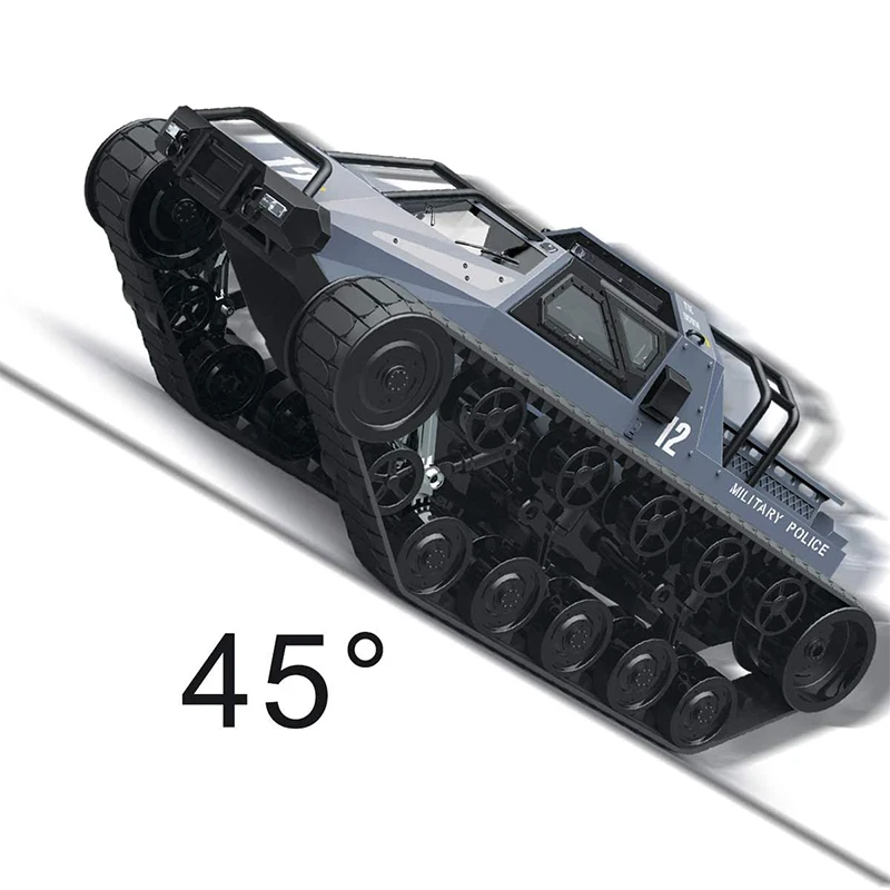 Remote Control Crawler High Speed Tank Off-Road 4WD RC Car 2.4 Ghz RC Army Truck 1/12 Drift Tank RC Tank for Kids Adults