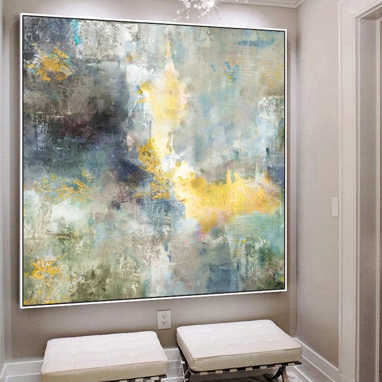 Hand Painted Origin Modern Abstract Colorful Wall Painting Art Minds Crafts for Living Room Decor