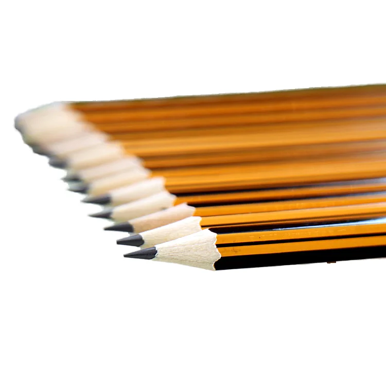 oem Wood Black Hb Cheap Wholesale Promotional Wooden Standard Pencils Back to School Stationery Set
