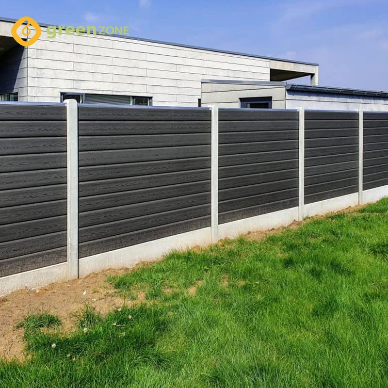 Easy Install Outdoor Decorative Wood Plastic Composite Custom Garden Fence Wood House Fencing Panels