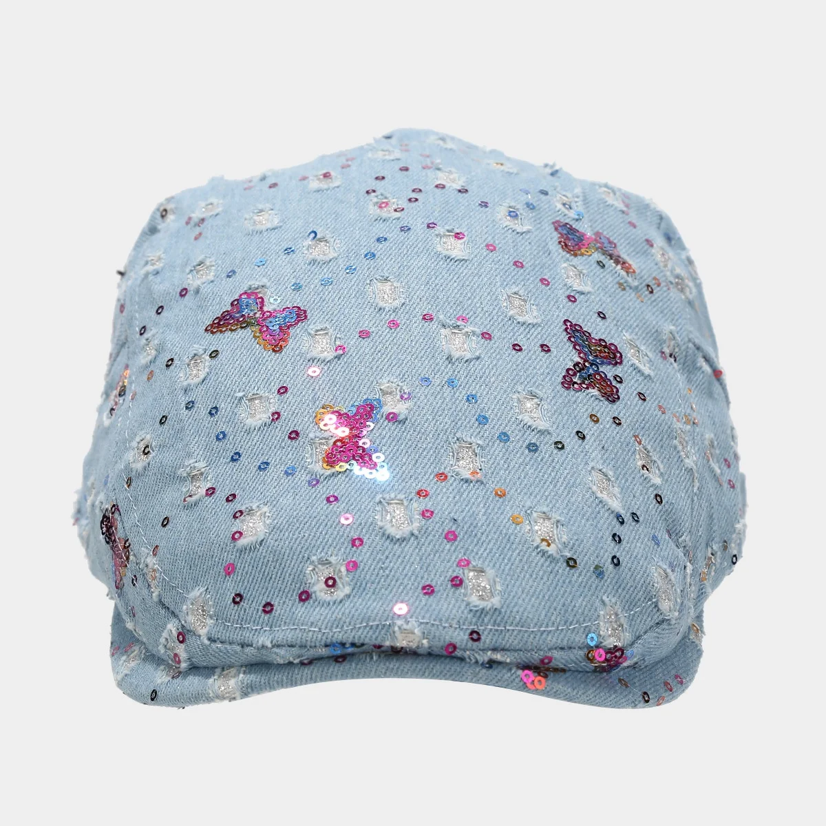 WD-A994  Vintage Butterfly Casquette Men Women Cotton Beret British Windshield Hat Street Newspaper Cap Artist Hats