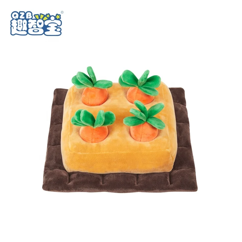 New Design Education Enlightenment Toddler Gifts Pet Plush Carrot Farm Baby Play Fruit Stuffed Animals Toys