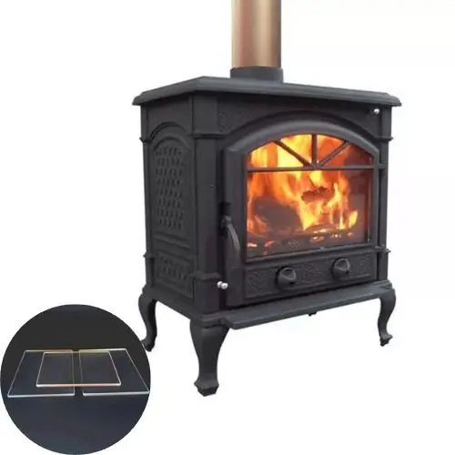 Large Selling Wholesale Ceramic Fire Place Glass for Gas Stove