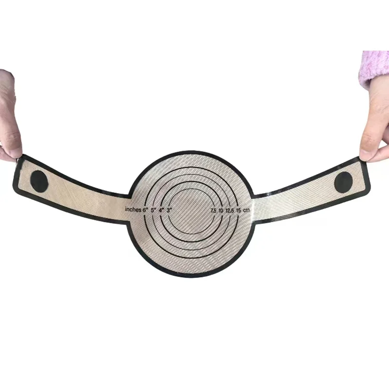 57*21cm 0.4mm thick Silicone Bread Sling  Factory Direct Customized Food Grade Air Fryer Mat