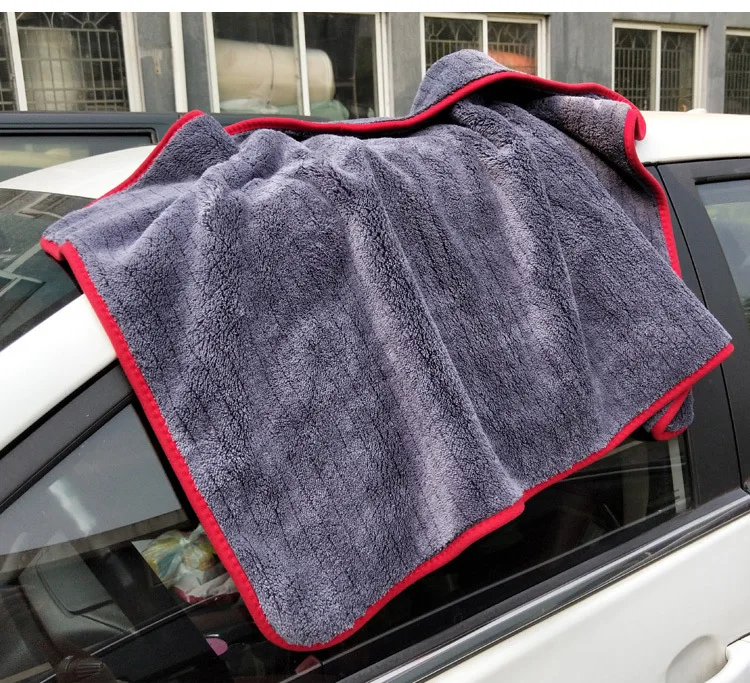 2022 hot-selling microfiber car towel car wash towel rag thickened absorbent double-sided cleaning towel soft
