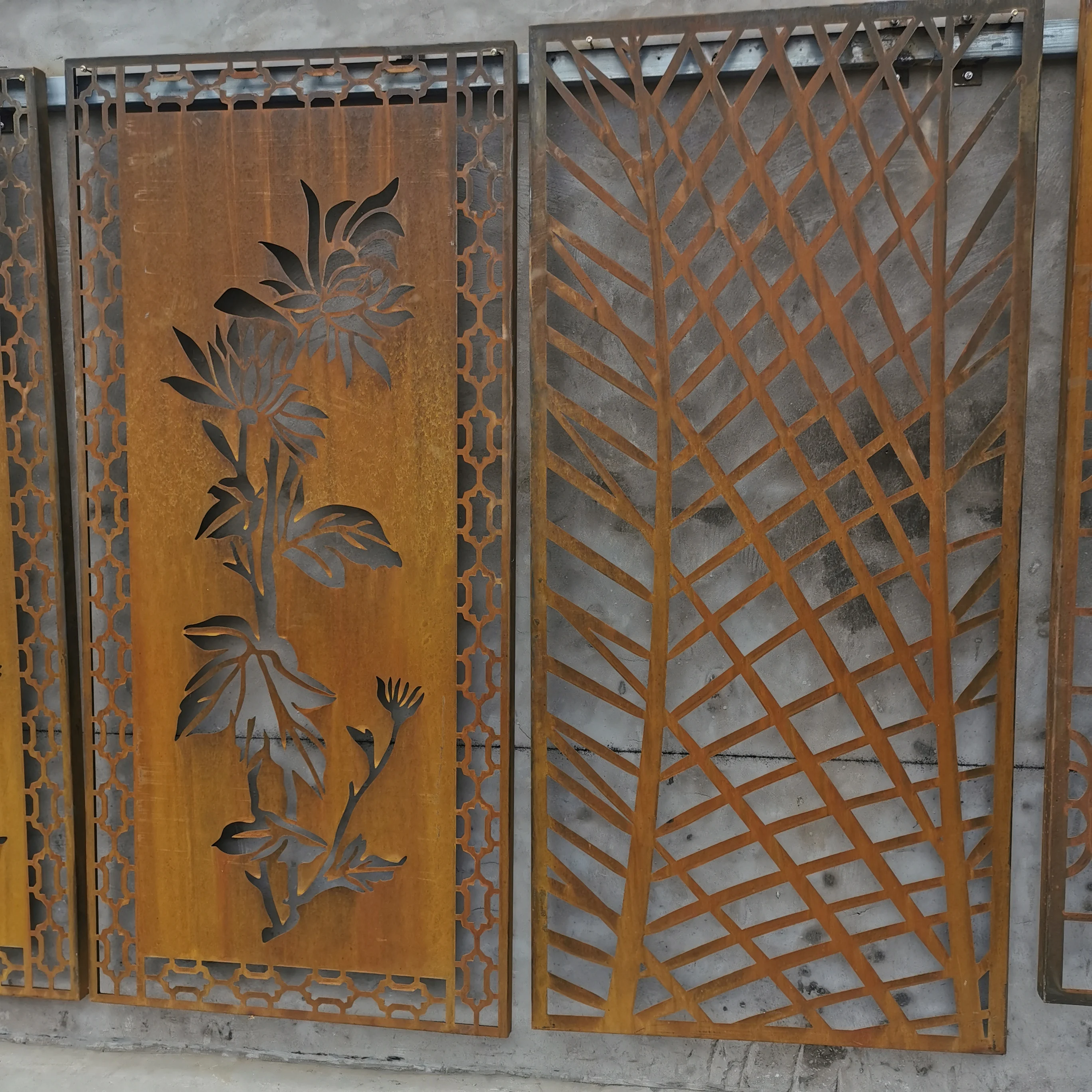 Декоративная панель настенная художественная садовая Панель Металлическая