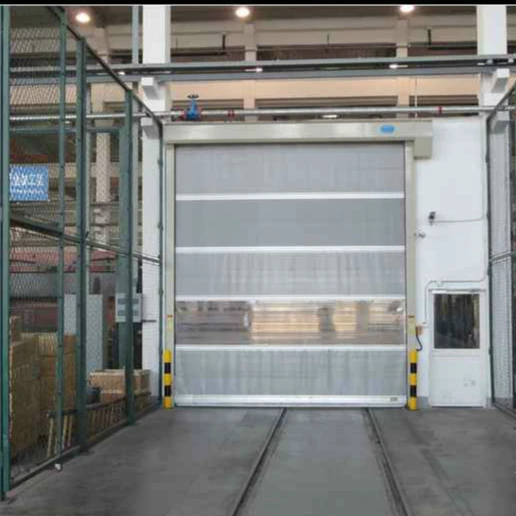 Customized Warehouse Soft Security Pvc Fabric Rapid Rolling High Speed Door