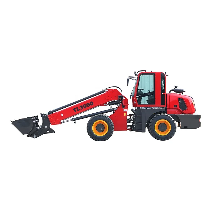 HUAYA diesel loader 3 ton 3.5 ton cheap price mini telescopic wheel loader front end diesel loader for sale