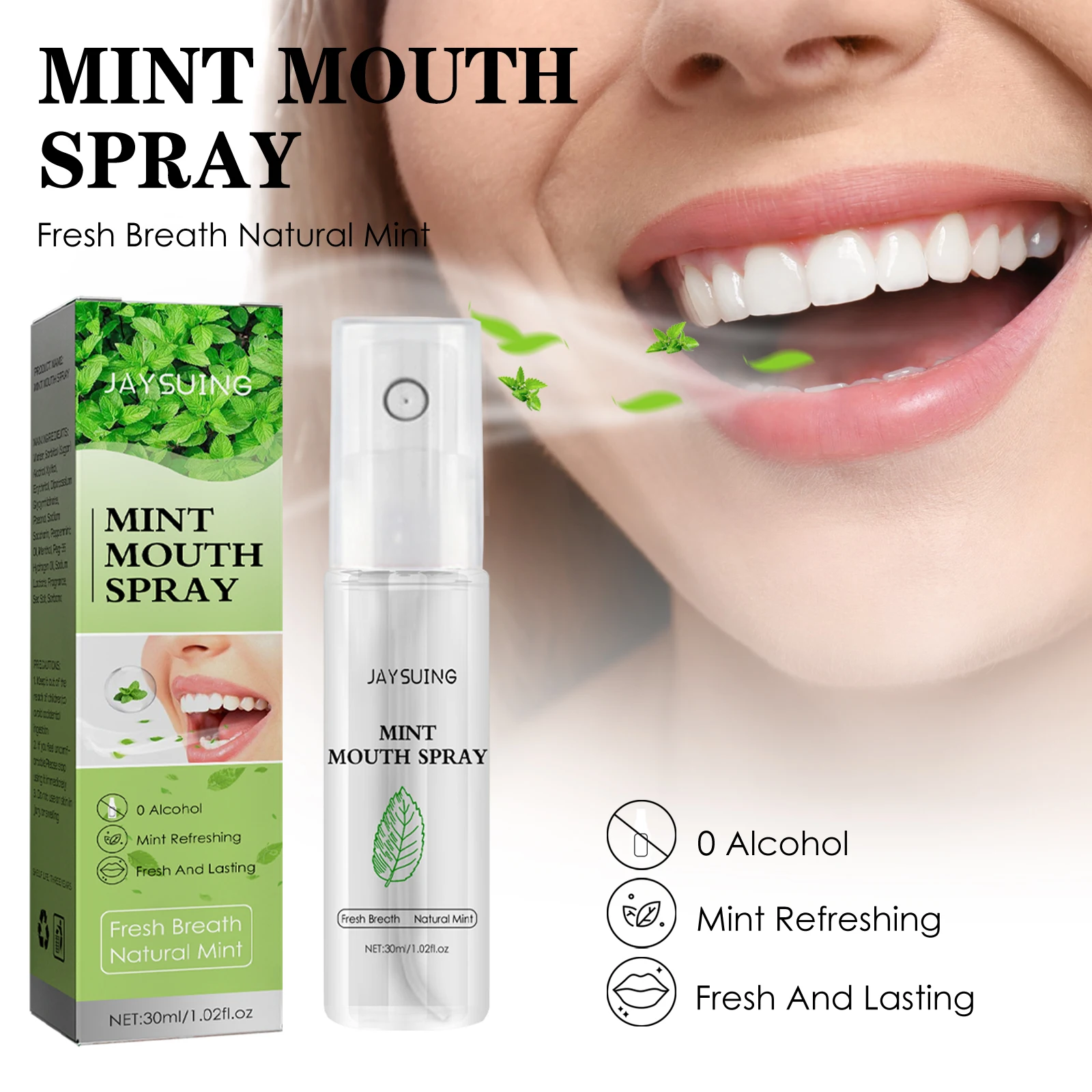 OEM Hot Sale Portable Mouth Refreshing Oral Care Persistent Fragrance Peach Oral Spray