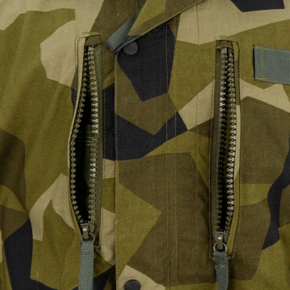 Mens Original Swedish tactical M90 Camouflage Lightweight Jacket Stage performance uniform Film and television props