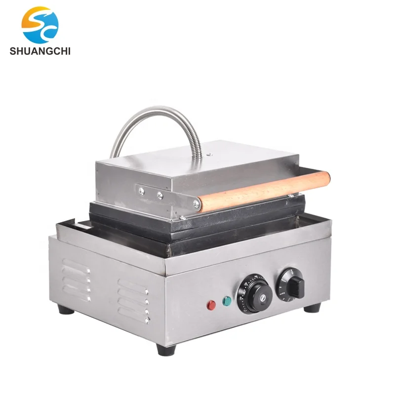 Commercial Electric wheel pie machine 5 pieces red bean cake making machine