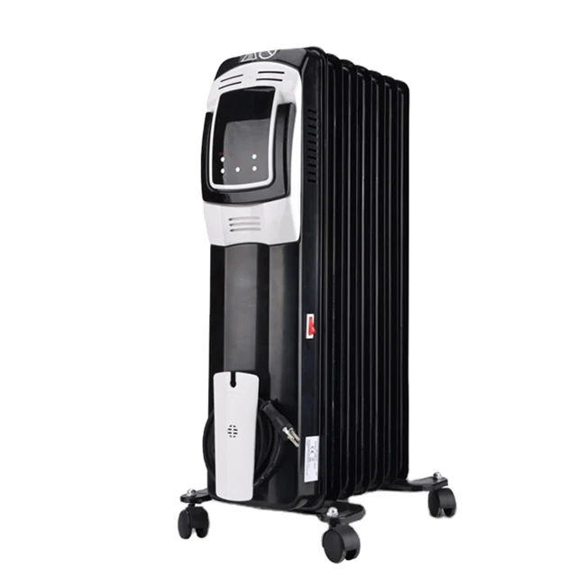 Thermal electric waste oil radiator fin heater for winter home