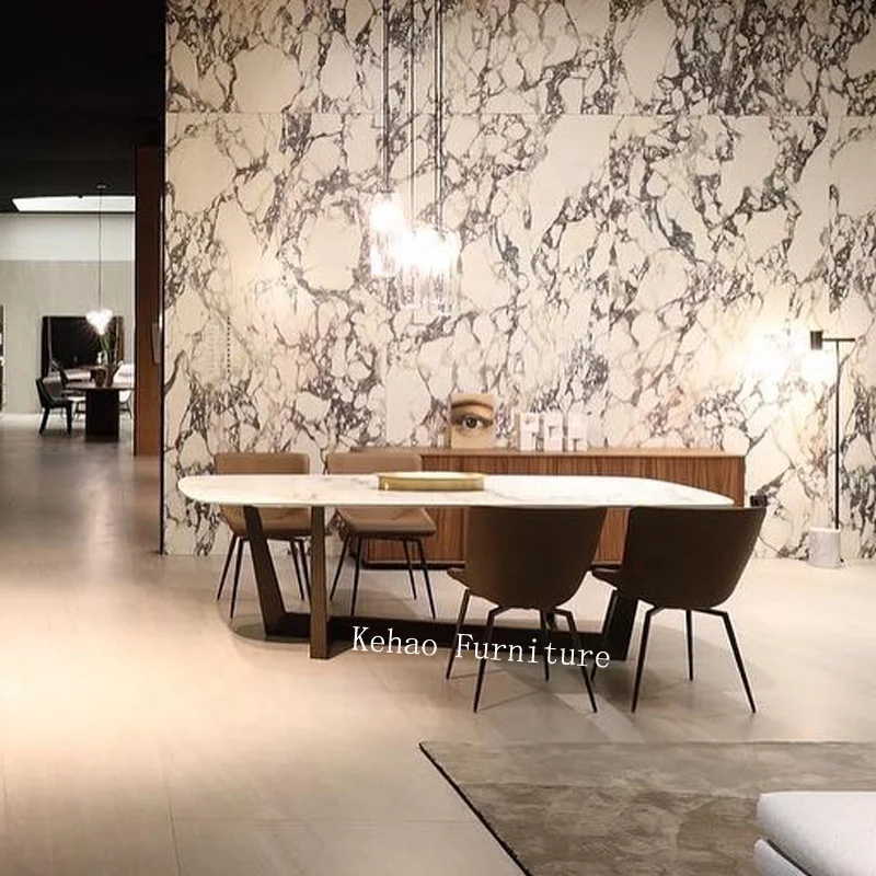 Contemporary Dinner Set Table Home Furniture Dinning Room Table Sets Marble Modern Luxury Italian Dining Room Sets
