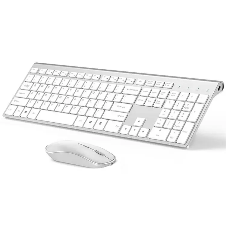 
2021 Ultra Slim 2.4G Office Wireless Keyboard And Mouse Combo Set Kit for Laptop 