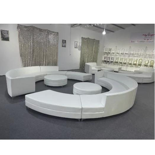 Factory Sell white leather sectional lounge chair sofa lounges and sofas furniture office hotel reception sofa