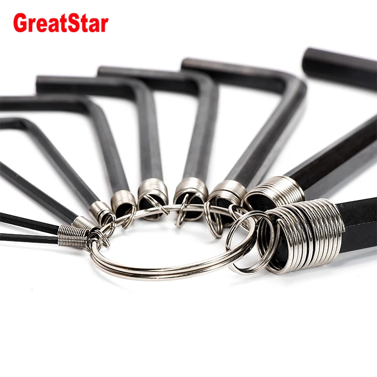 supplier price wholesale L type Allen Hex key flat end Metric size Imperial inch for Hexagon socket screw wrench