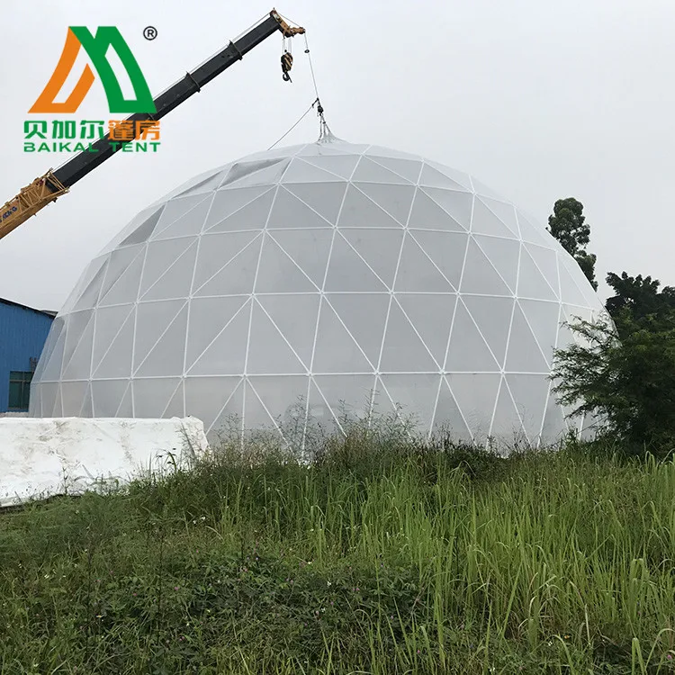 30 meters large outdoor dome greenhouse geodesic large Mongolian Baoge hotel tent