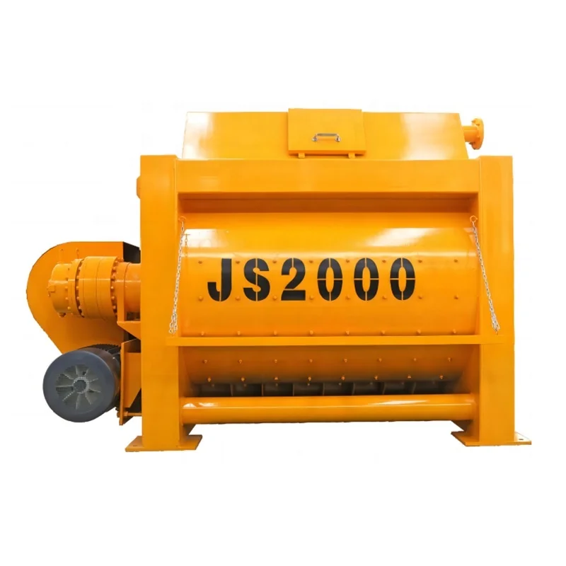 2000L Forced Cement Mixer Manufacturers 2 Cubic Meter Twin Shaft Compulsory Concrete Mixing Machine Price Philippines
