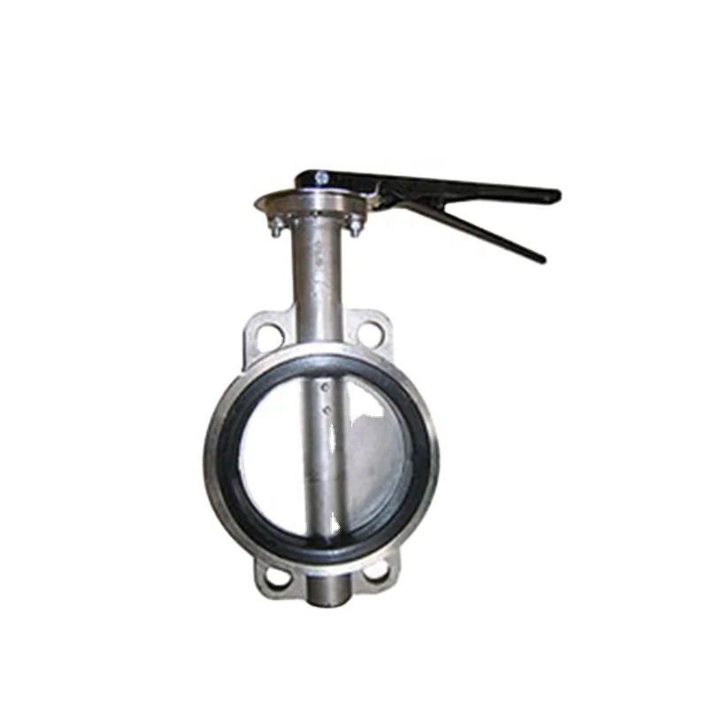 stainless steel wafer style butterfly valve