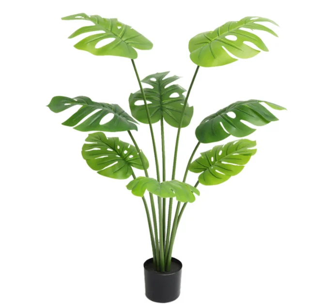 Highly Simulation Indoor Outdoor Ornament Artificial Monster Plant Artificial Green Plants Small Bonsai