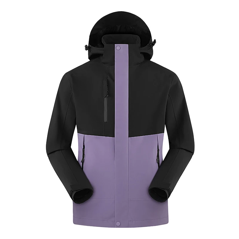 Rainwear Seamless Fusing Softshell Coat Warm Fleece Liner Waterproof Zip Up Winter Custom Outdoor Wind Breaker Men Jacket