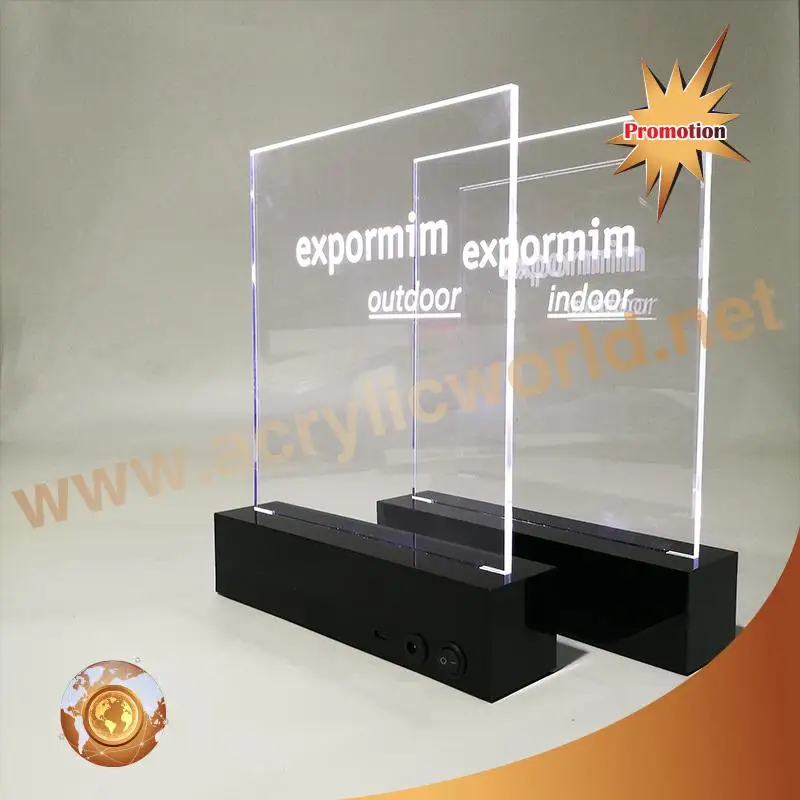 High quality long duration time led signs acrylic base For Factory Hot Sales
