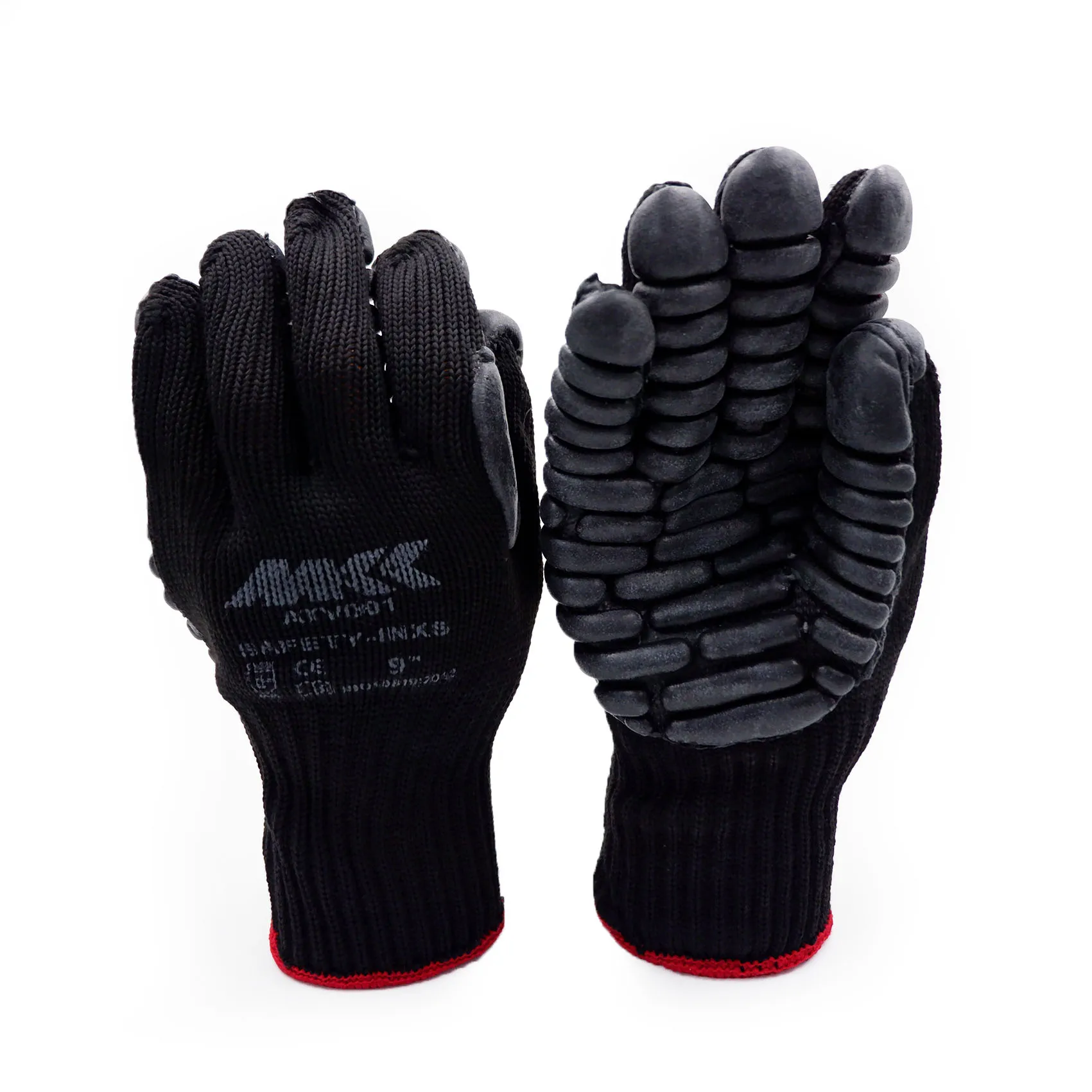 INXS unique block latex pad anti collision latex coating en 388 engineering safety gloves