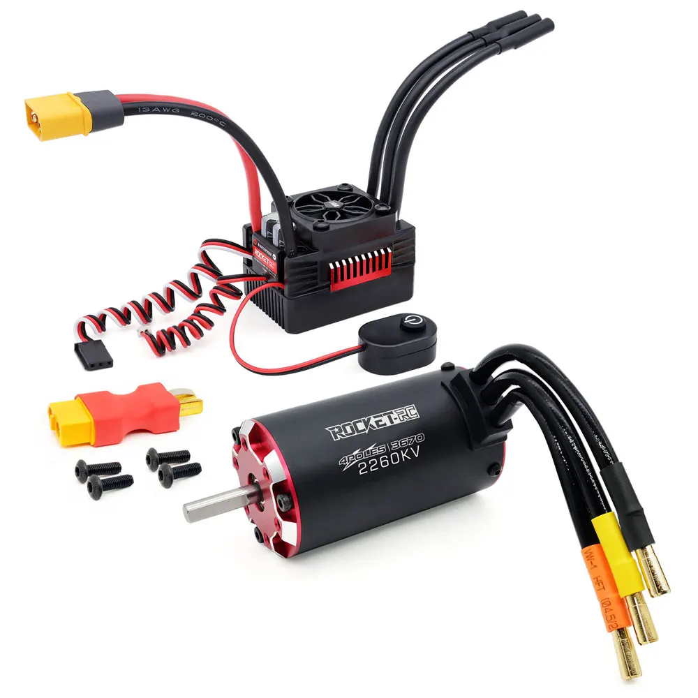 Автомобильный бесщеточный Бессенсорный 3670 двигатель и 90amp esc комбо для игрушечных гусеничных машин 1 : 10 комплект двигателя