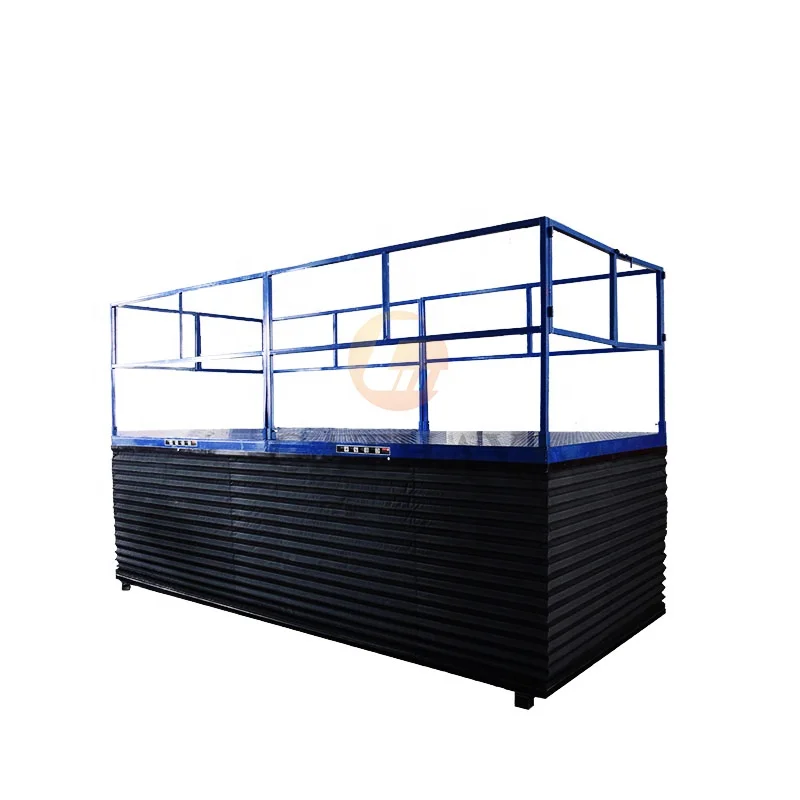 Heavy duty 1~10ton electric customized DIY  pit installed hydraulic scissor lift table for special lifting