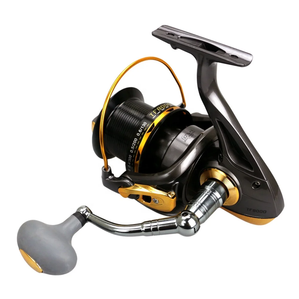 12+1 4.6:1Big Spool Capacity Gapless Sea Fishing Long Casting Spinning Fishing Reel Saltwater Fishing Reels