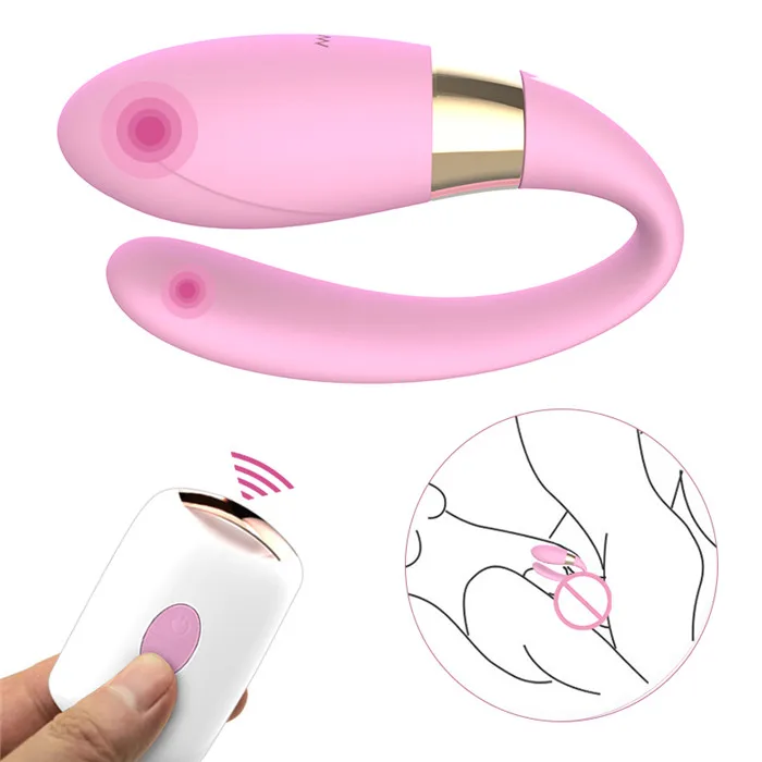 Top Selling High Quality Silicone U Shape Vibrator Wireless Remote Control Couple USB Rechargeable