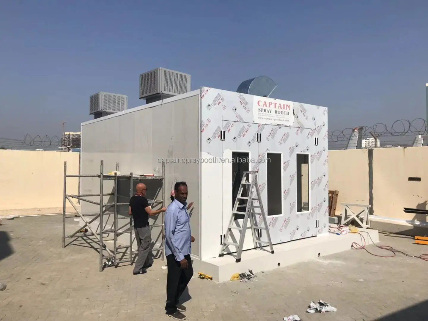 Customers Customized Downdraft Automotive Car Spray Booth for Vehicles With CE