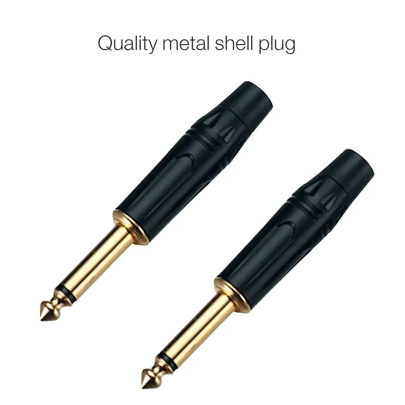 Customized 6.35MM Guitar Instrument Cable with Mono 6.35MM Jack to TS Electric Guitar Cable for Musical Instrument Accessories