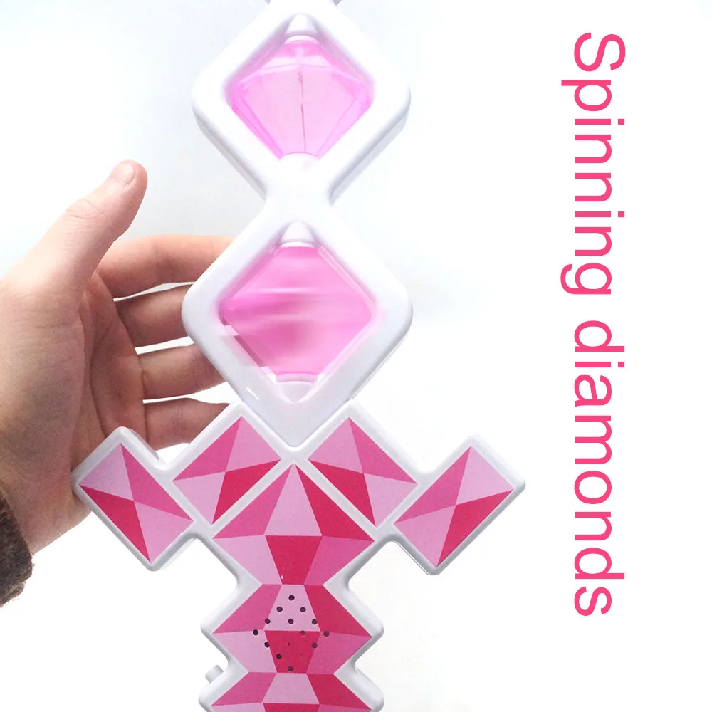 Hot Sale New Style Led Flashing Plastic Pixel Diamond shining Light up sword toy